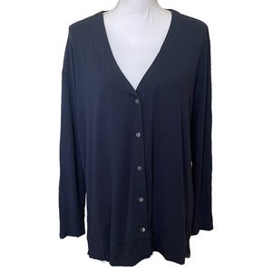 J. JILL LONG SLEEVE BUTTONED DOWN TOP | Size: Medium